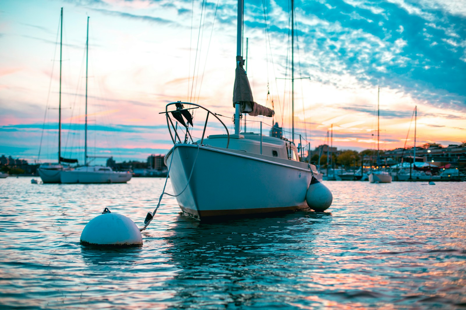 white sailing boat dock in paier, boat